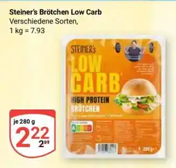Globus Steiner’s Brötchen Low Carb Angebot