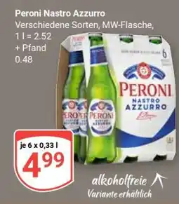 Globus PERONI Nastro Azzurro Angebot