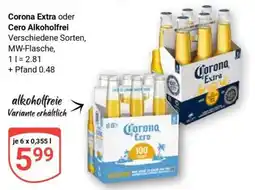 Globus Corona Extra oder Cero Alkoholfrei Angebot