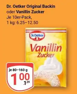 Globus Dr. Oetker Original Backin oder Vanillin Zucker Angebot