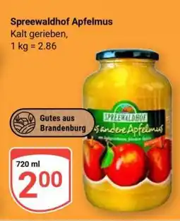 Globus Spreewaldhof Apfelmus Angebot