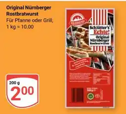 Globus Original Nürnberger Rostbratwurst Angebot