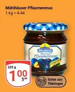 Globus Mühlhäuser Pflaumenmus Angebot