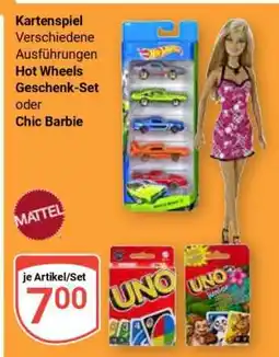 Globus Kartenspiel Verschiedene Ausführungen Hot Wheels Geschenk-Set oder Chic Barbie Angebot