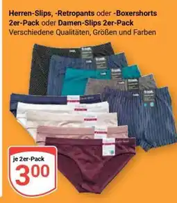 Globus Herren-Slips, -Retropants oder -Boxershorts 2er-Pack oder Damen-Slips 2er-Pack Angebot