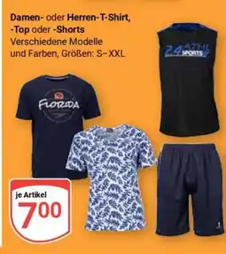 Globus Damen- oder Herren-T-Shirt, -Top oder -Shorts Angebot