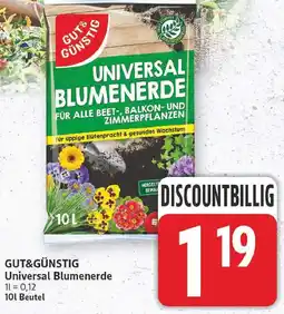 E-Center Gut&günstig universal blumenerde Angebot