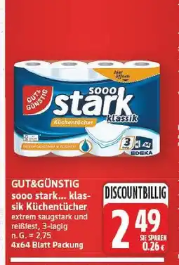 E-Center Gut&günstig sooo stark... klassik küchentücher Angebot