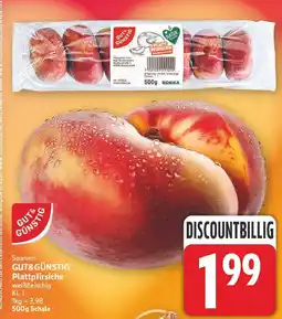 E-Center Gut & günstig plattpfirsiche weißfleischig Angebot