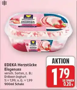 E-Center Edeka herzstücke eisgenuss erdbeer-joghurt Angebot