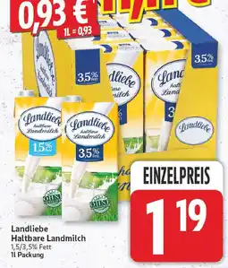E-Center Landliebe haltbare landmilch 1,5% fett Angebot