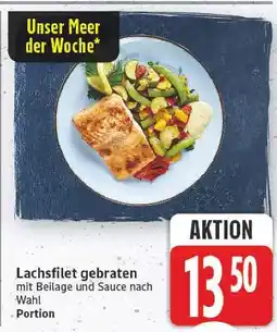 E-Center Lachsfilet gebraten Angebot