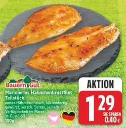 E-Center Bauern gut mariniertes hähnchenbrustfilet teilstück Angebot
