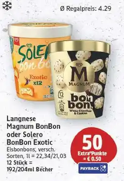 E-Center Langnese magnum bonbon white chocolate & cookies Angebot