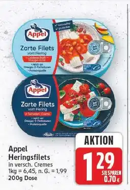 E-Center Appel zarte filets vom hering - kräutercreme Angebot