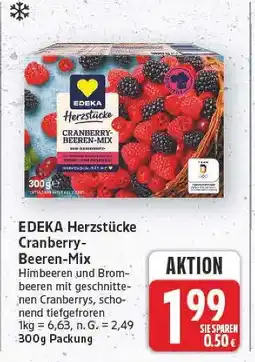 E-Center Edeka herzstücke cranberry-beeren-mix Angebot