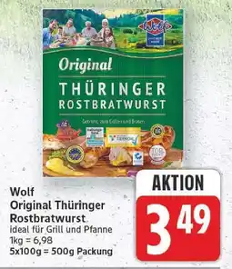 E-Center Wolf original thüringer rostbratwurst Angebot