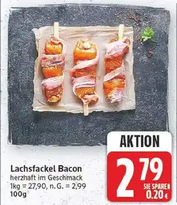 E-Center Lachsfackel bacon Angebot