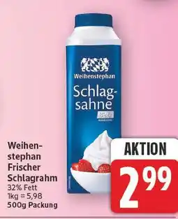 E-Center Weihenstephan frischer schlagrahm Angebot
