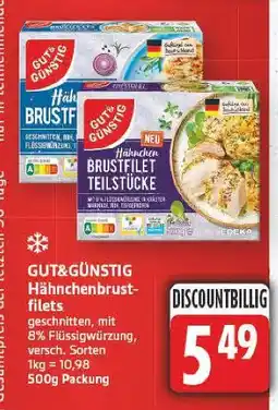 E-Center Gut&günstig hähnchenbrustfilets Angebot
