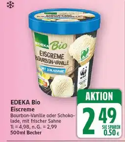 E-Center Edeka bio eiscreme bourbon-vanille Angebot