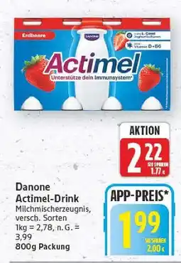 E-Center Danone actimel-drink erdbeere Angebot