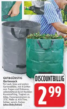 E-Center Gut&günstig gartensack Angebot