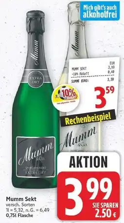 E-Center Mumm sekt extra dry Angebot