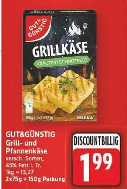 E-Center Gut&günstig grillkäse kräuter schnittfest Angebot