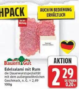 E-Center Bauern gut edelsalami mit rum Angebot
