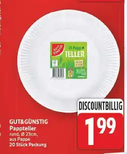E-Center Gut&günstig pappteller Angebot