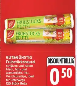 E-Center Gut&günstig frühstücksbeutel Angebot