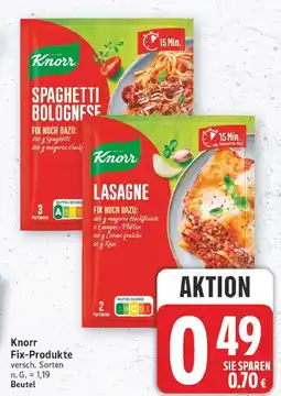 E-Center Knorr spaghetti bolognese Angebot