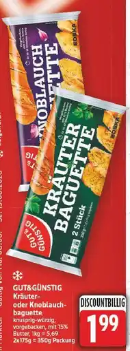 E-Center Gut&günstig kräuterbaguette Angebot