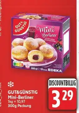 E-Center Gut&günstig mini-berliner Angebot