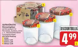 E-Center Gut&günstig einmachgläser 165ml Angebot