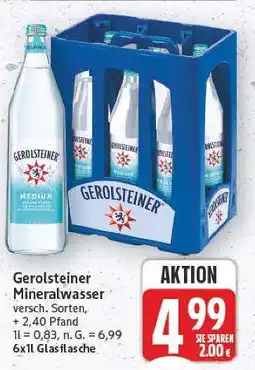 E-Center Gerolsteiner mineralwasser Angebot