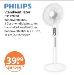 V Markt Philips standventilator cx1220/00 Angebot