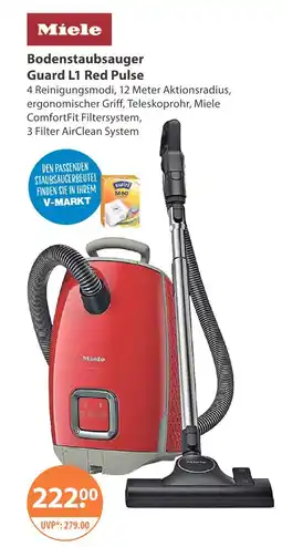 V Markt Miele bodenstaubsauger guard l1 red pulse Angebot