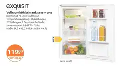 V Markt Exquisit vollraumkühlschrank ks85-v-091e Angebot