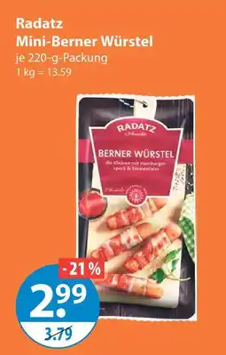 V Markt Radatz mini-berner würstel Angebot