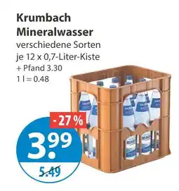V Markt Krumbach mineralwasser Angebot