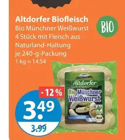 V Markt Altdorfer biofleisch bio münchner weißwurst Angebot