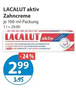 V Markt Lacalut aktiv zahncreme Angebot