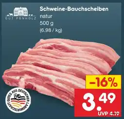 Netto Marken-Discount Gut ponholz schweine-bauchschnitten natur Angebot