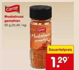 Netto Marken-Discount Carat muskatnuss gemahlen Angebot