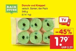 Netto Marken-Discount Backstube donuts und kreppel Angebot