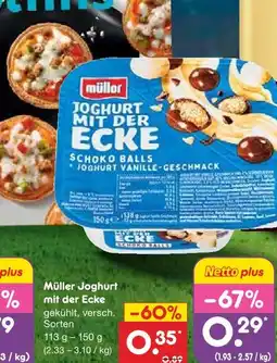 Netto Marken-Discount Müller joghurt mit der ecke Angebot