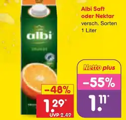 Netto Marken-Discount Albi saft oder nektar Angebot