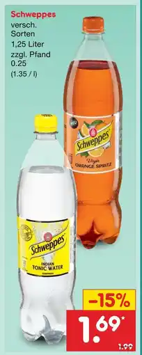 Netto Marken-Discount Schweppes indian tonic water Angebot